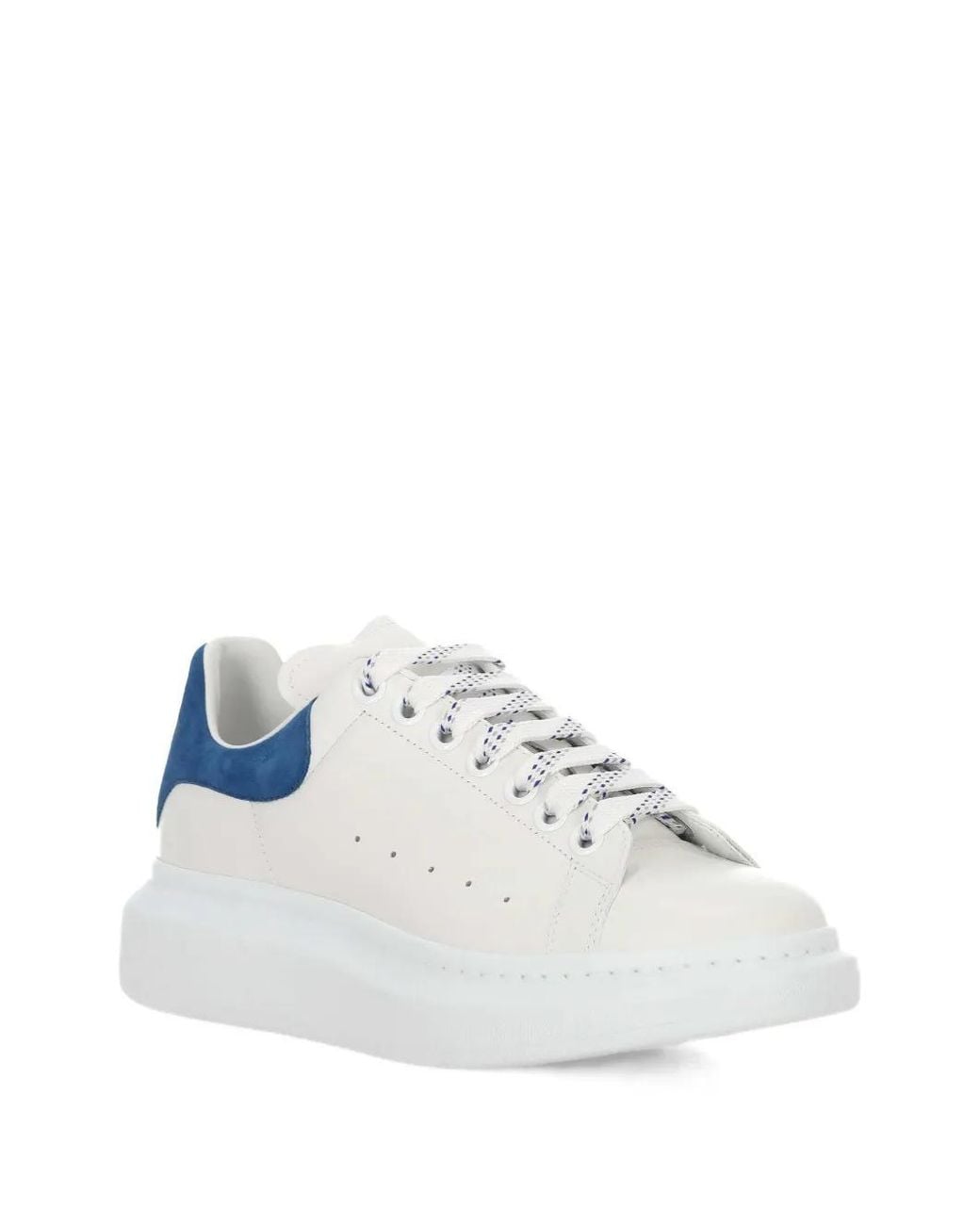 McQueen Blue Leather Sneakers for men