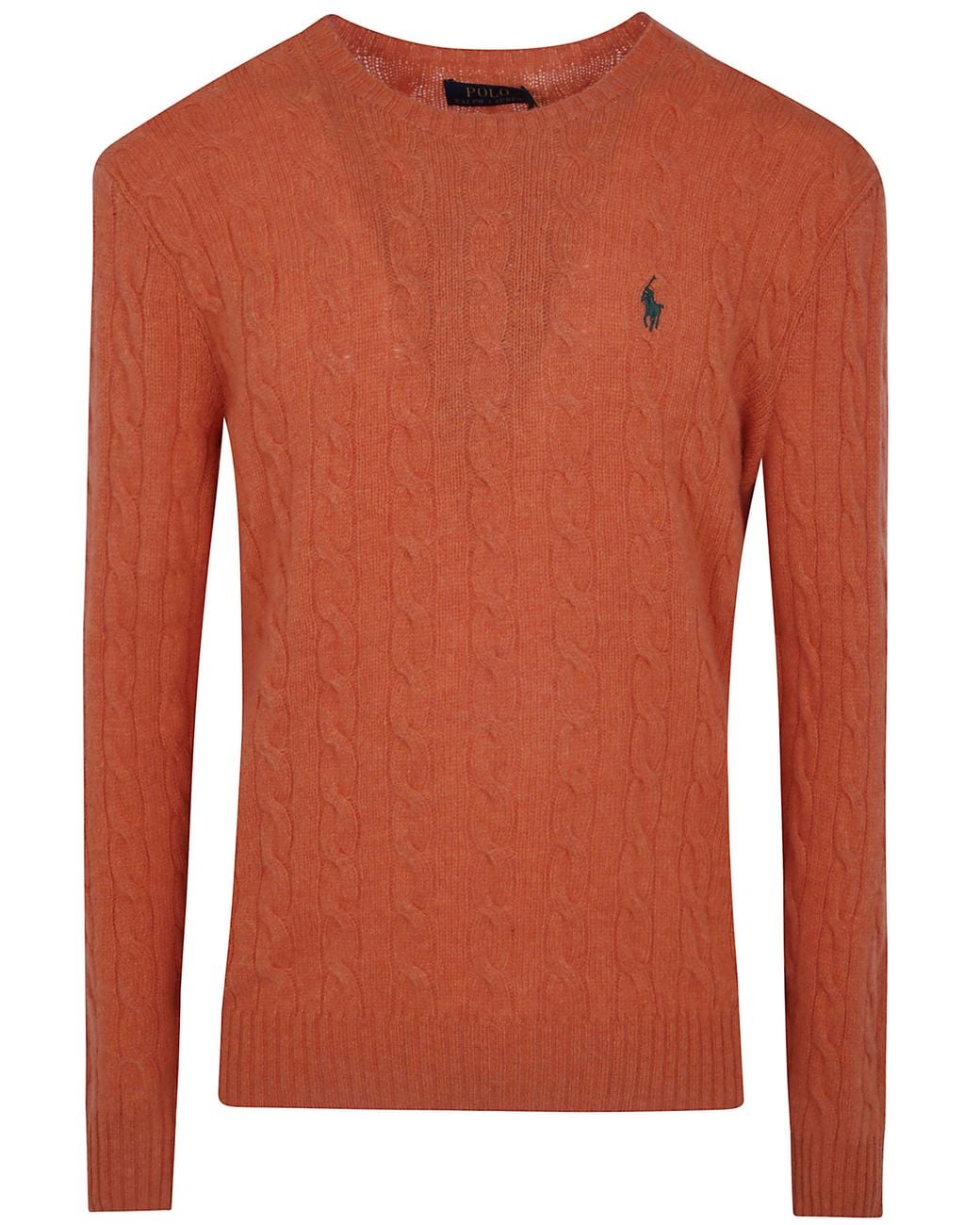 Polo Ralph Lauren Orange Long Sleeve Pullover for men