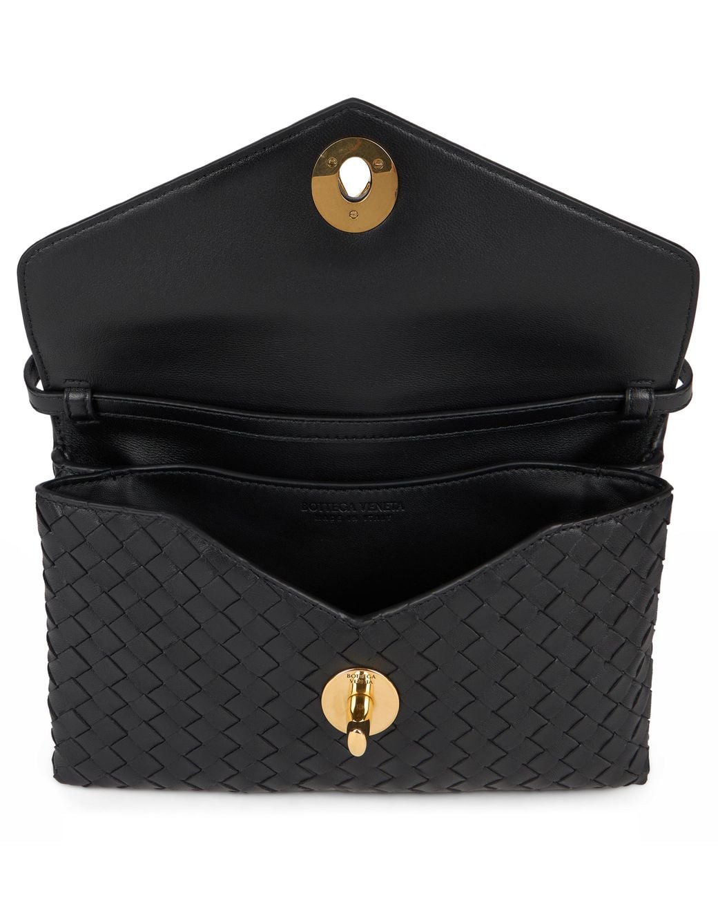 Bottega Veneta Black Knot Lock Shoulder Bag