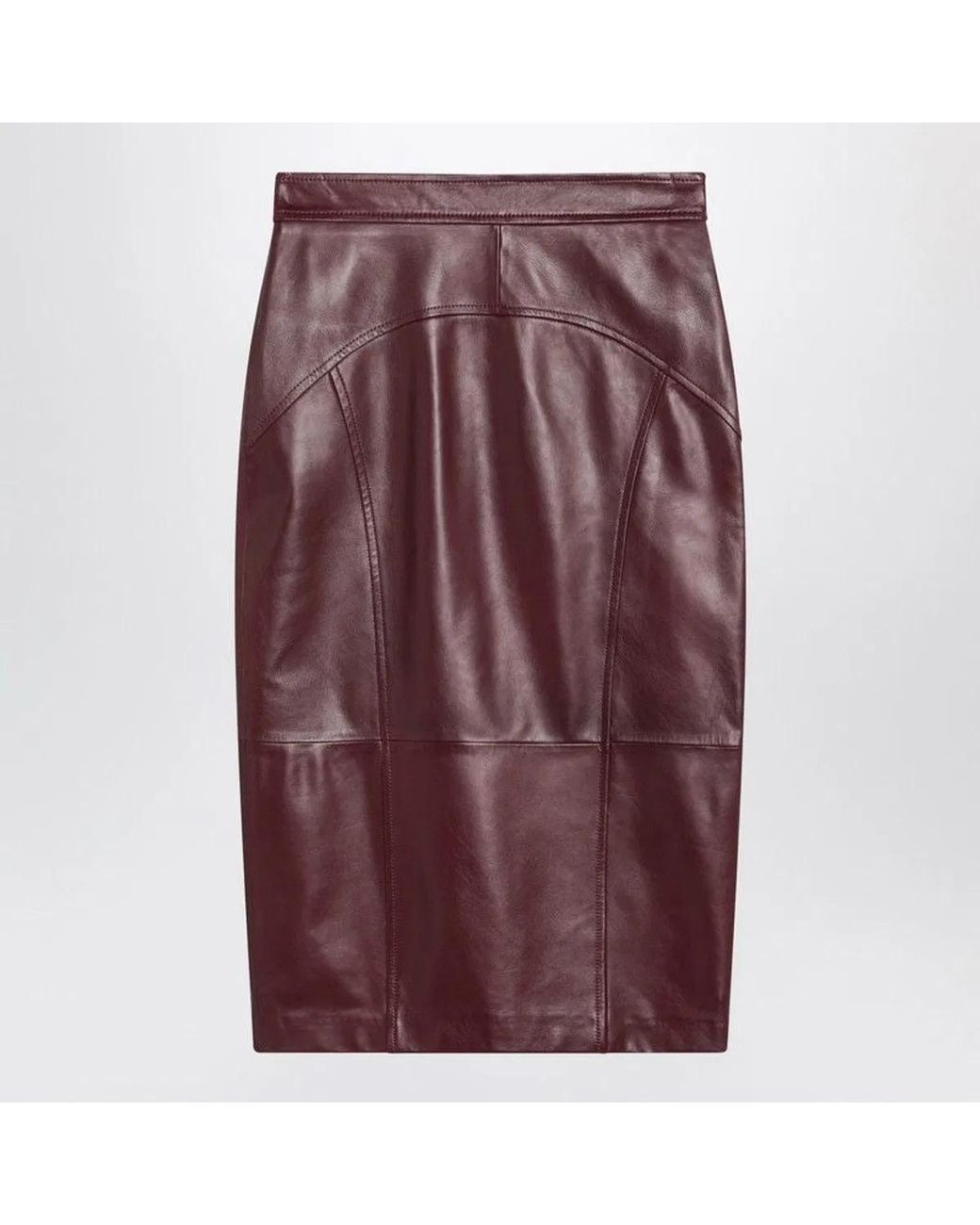 Max Mara Purple Bordeaux Pencil Skirt