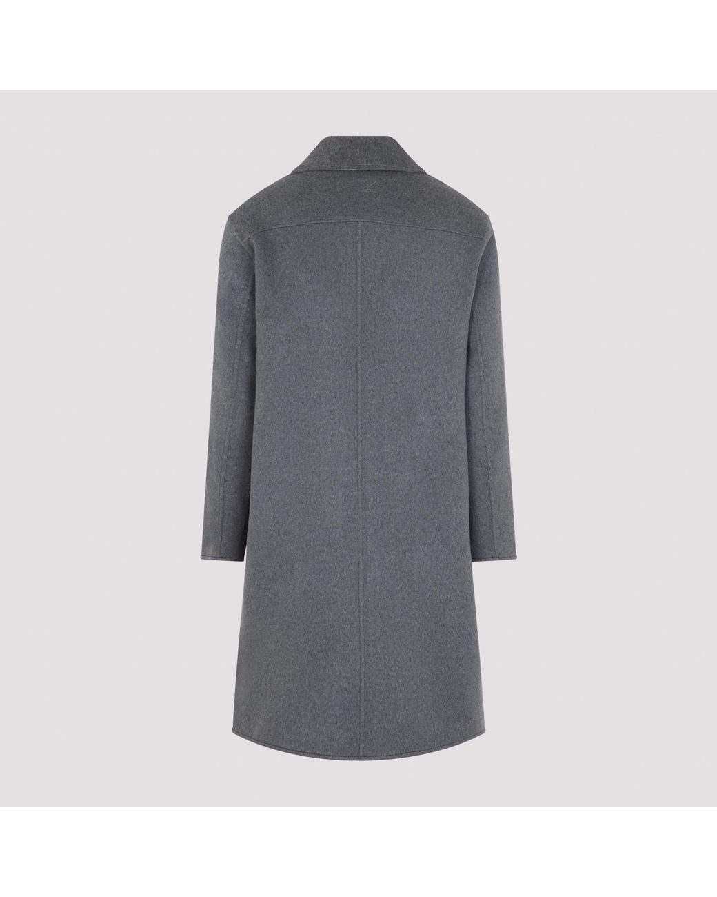 AMI Gray Carbone Coat for men