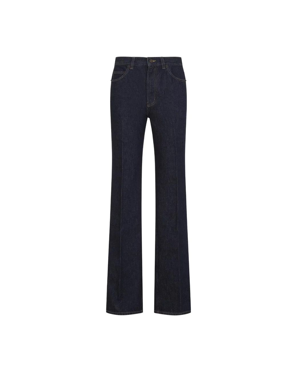 Saint Laurent Blue Dark Night 70's Eagle Jeans