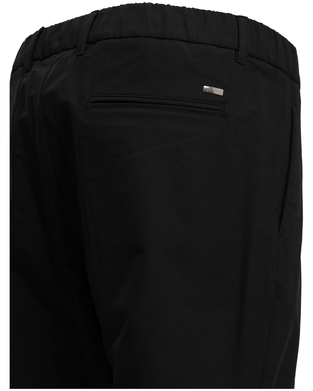 Herno Black Casual Drawstring Pants for men