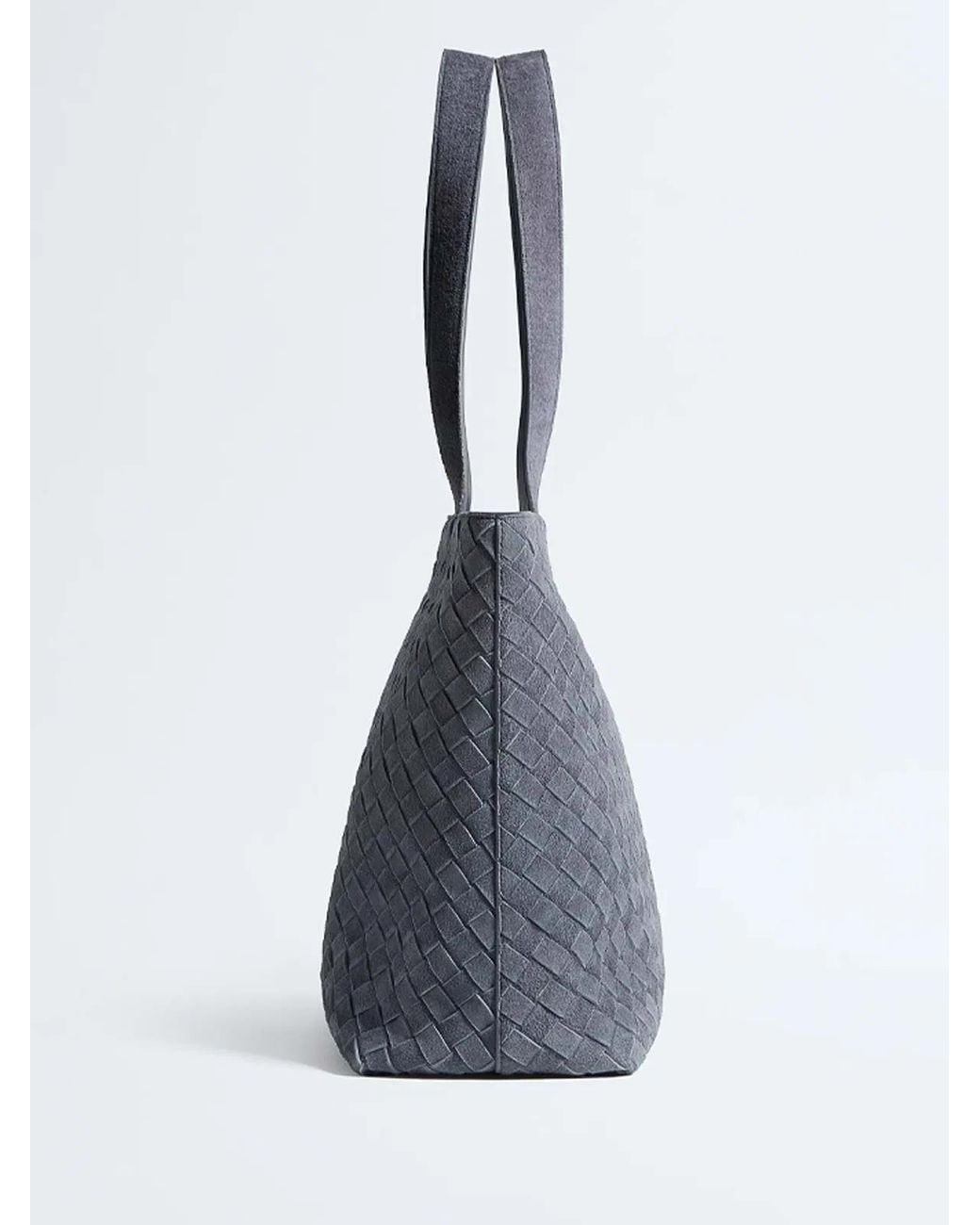 Bottega Veneta Black Small Intrecciato Zipped Tote for men