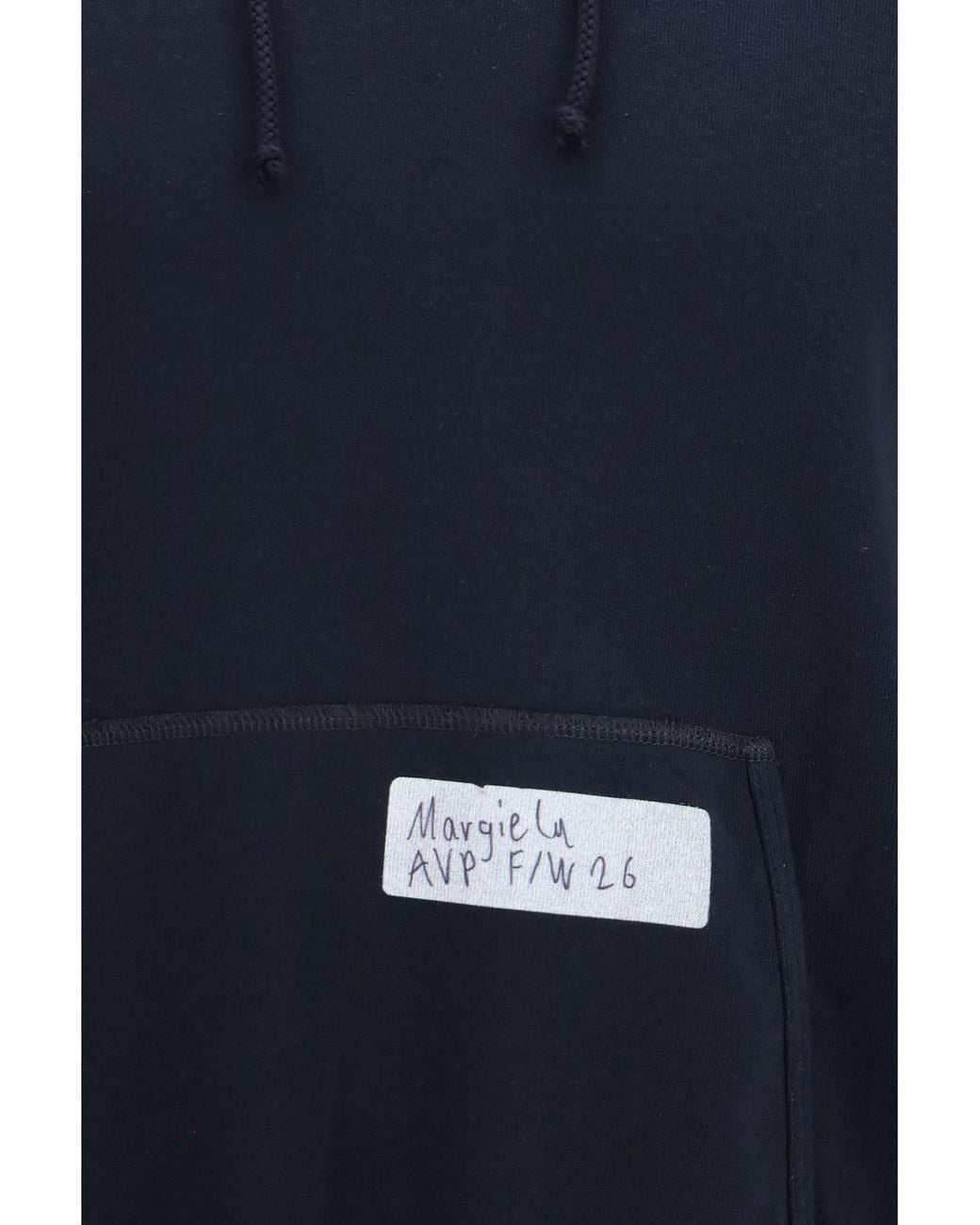 MM6 by Maison Margiela Blue Hooded Sweatshirt With Central Pocket for men