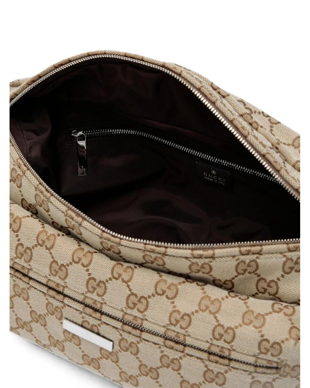 Gucci Gray Shoulder Bag With Monogram