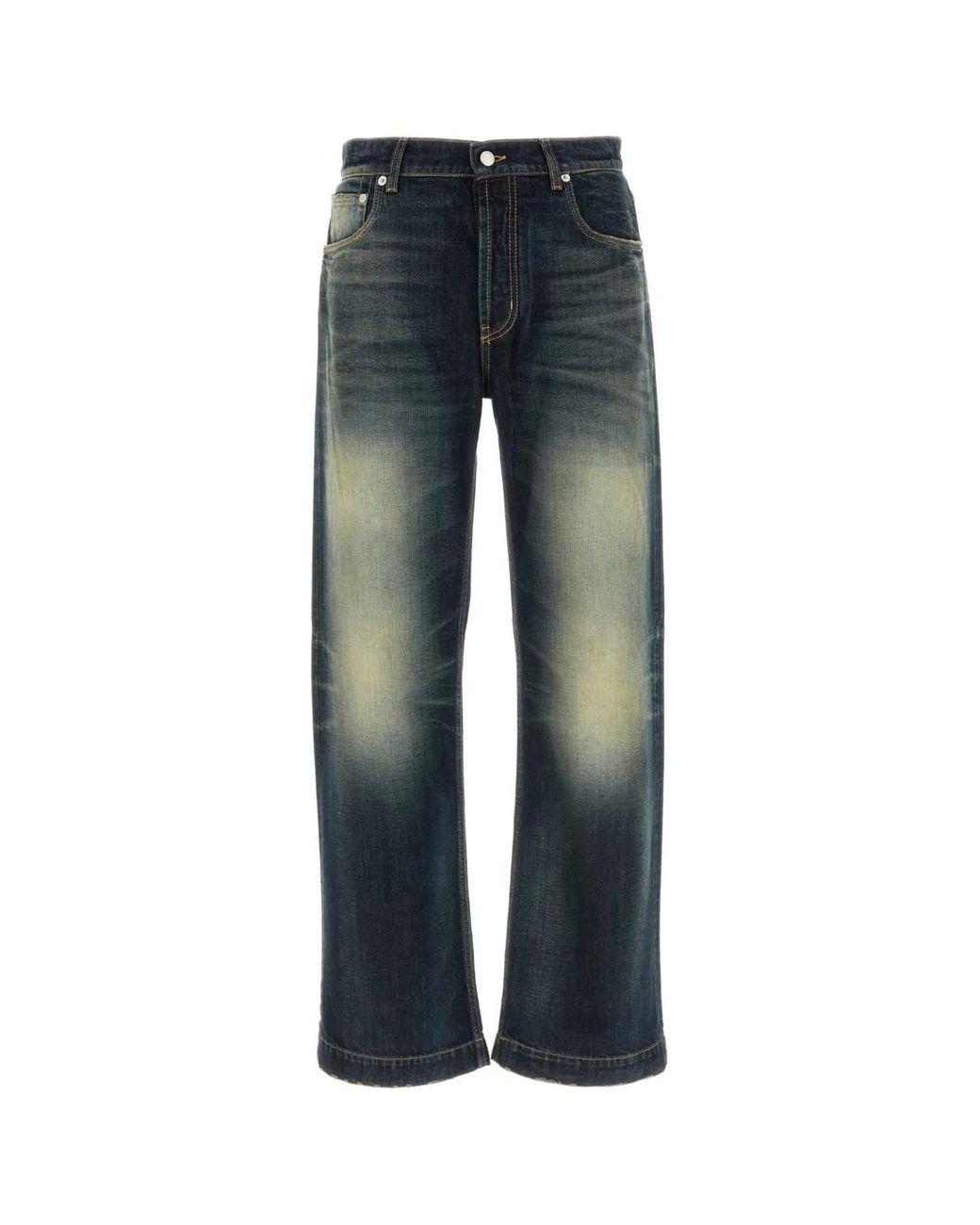 McQueen Blue Wide Leg Jean for men