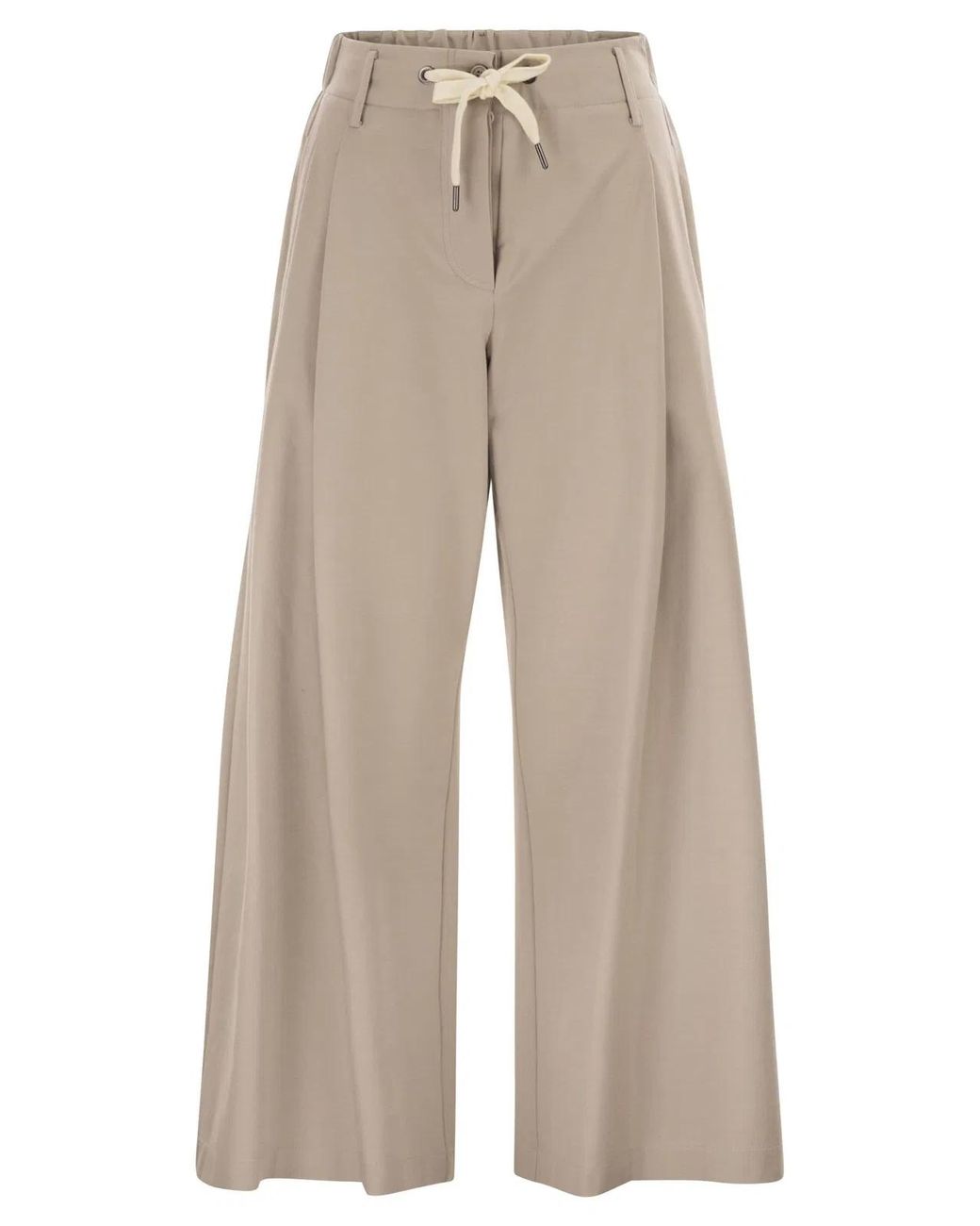 Brunello Cucinelli Natural Interlock Couture Trousers