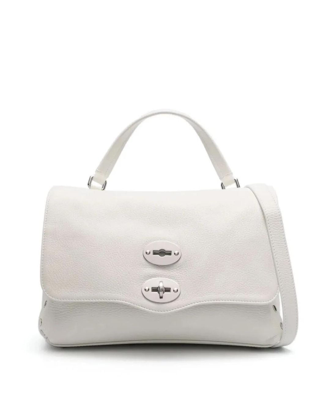 Zanellato White "Postina Daily" Small Messenger Bag