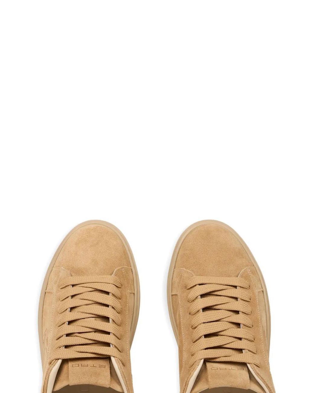 Etro Natural Suede Sneakers With Embroidery for men
