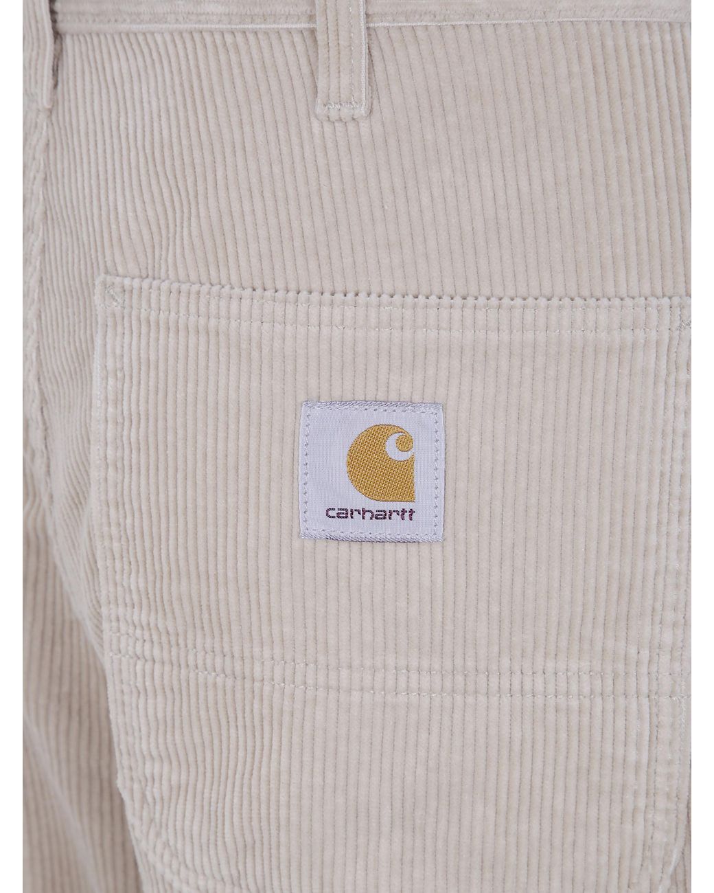 Carhartt Gray "Simple" Pant 100% Cotton 'Coventry' Corduroy, 8 Wales, 9.7 Oz for men