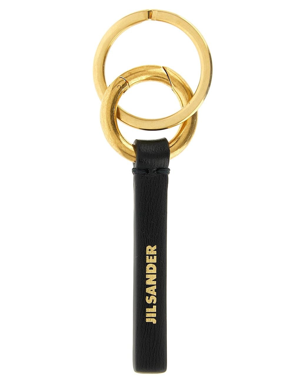 Jil Sander Metallic Logo Keyring