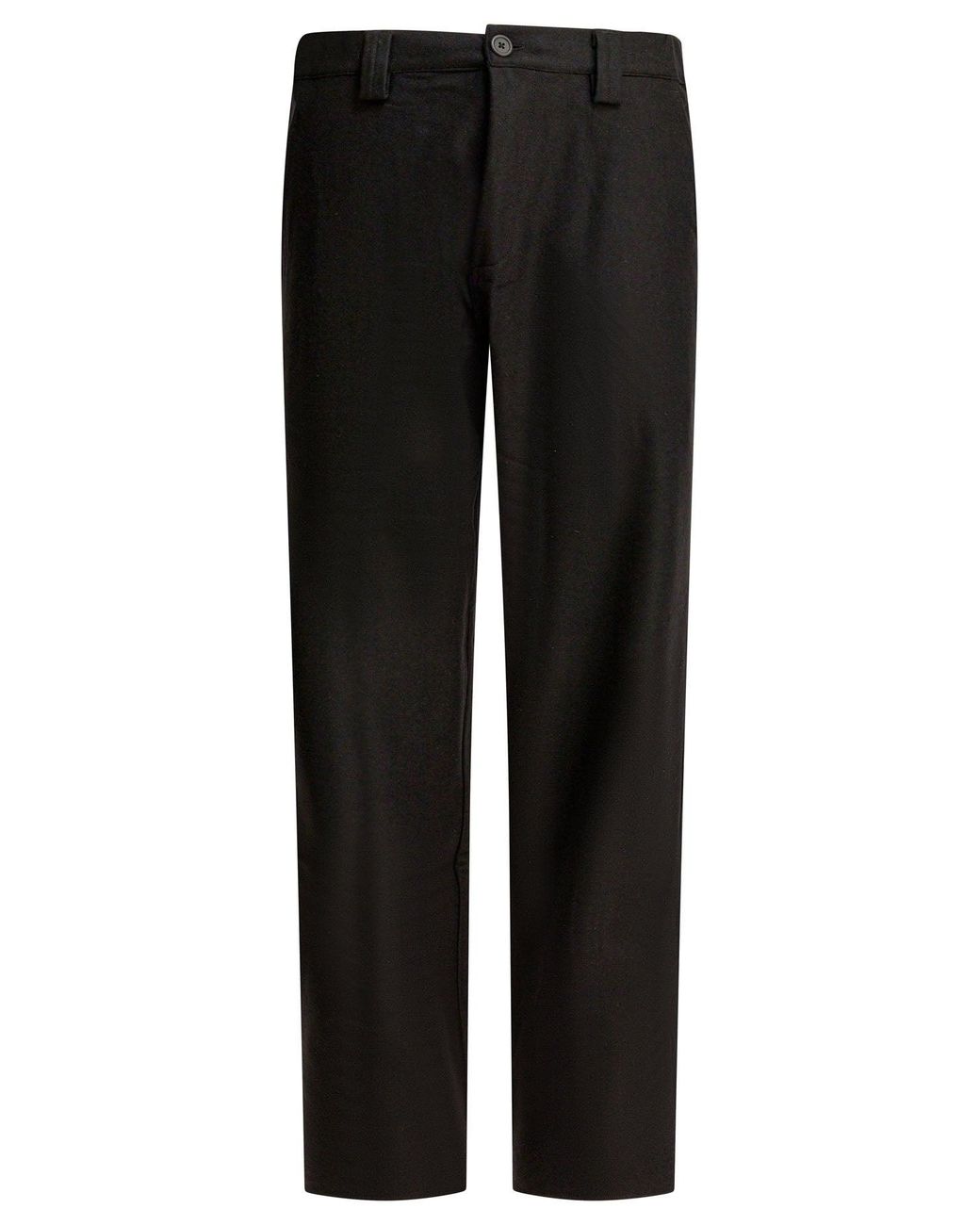 GR10K Black Wool Blend Pants Trousers for men