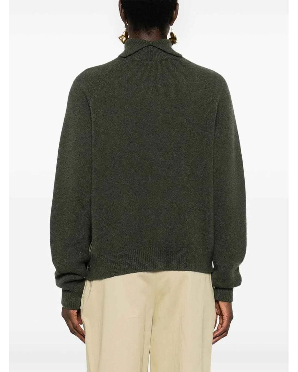 Fendi Green Dark Cashmere Sweater