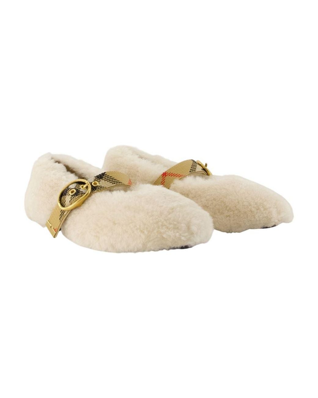 Burberry Natural Lf Robin 05 Ballet Flats