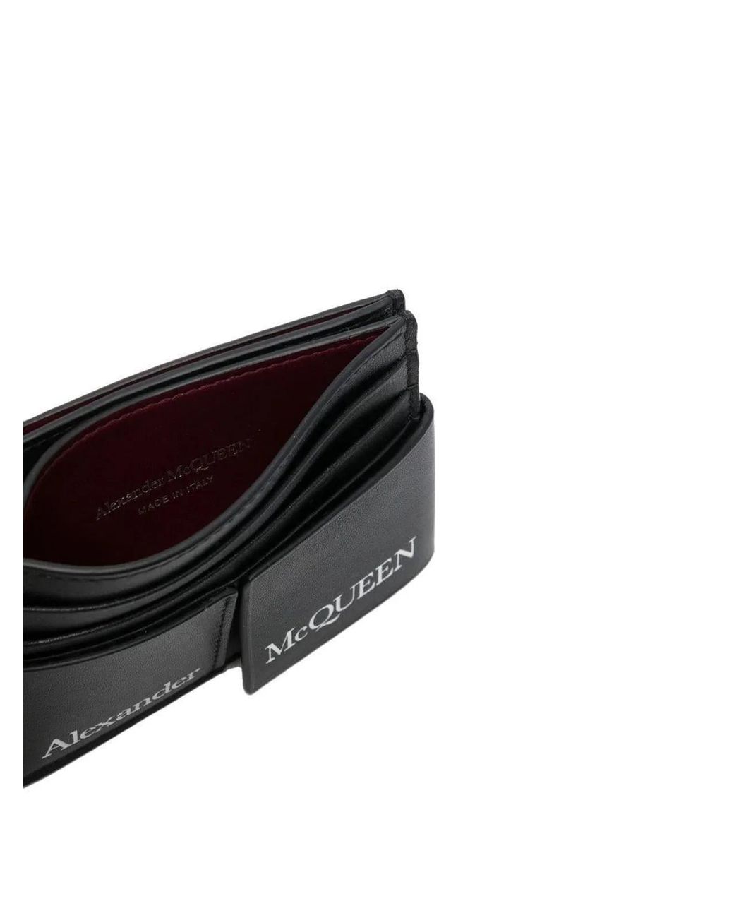 McQueen Black Card Holder for men