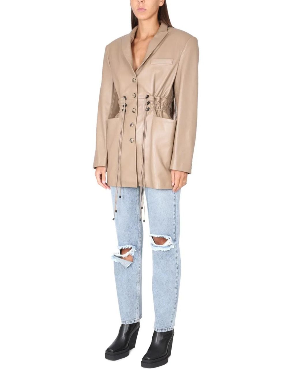 The Mannei Natural Irbid Blazer Dress
