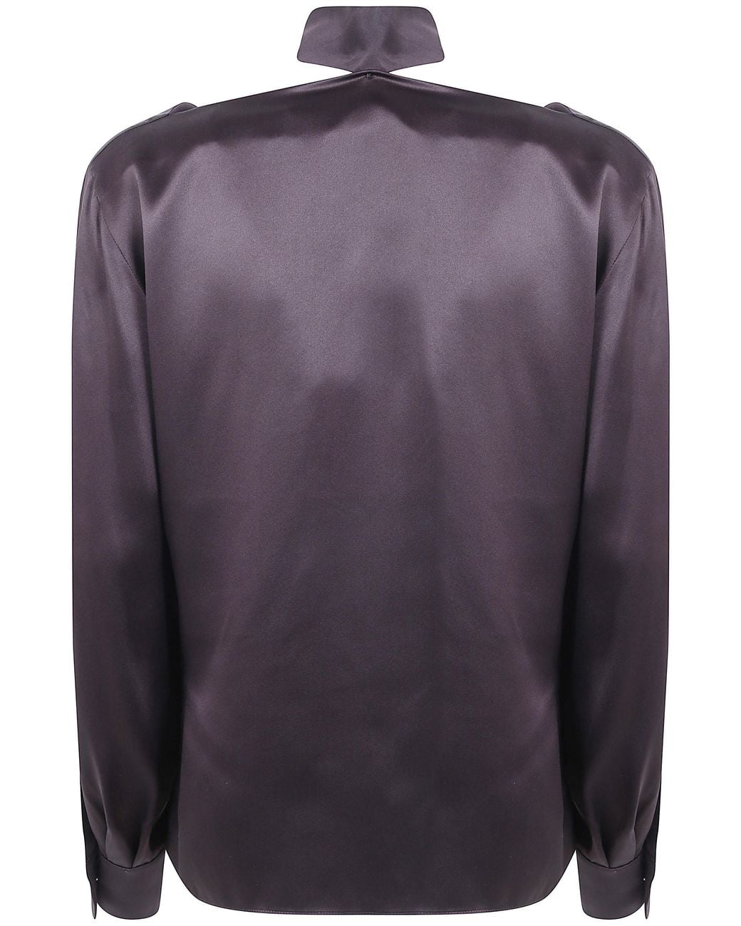 Max Mara Purple "Fiocchi" Silk Classic Shirt