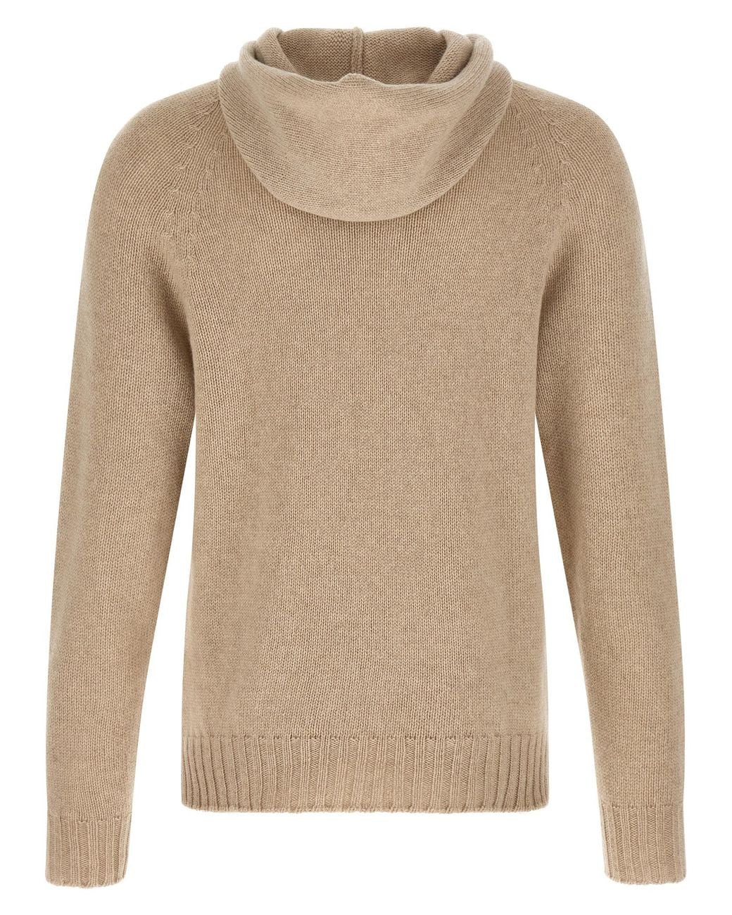 Ma'ry'ya Natural Hooded Sweater for men