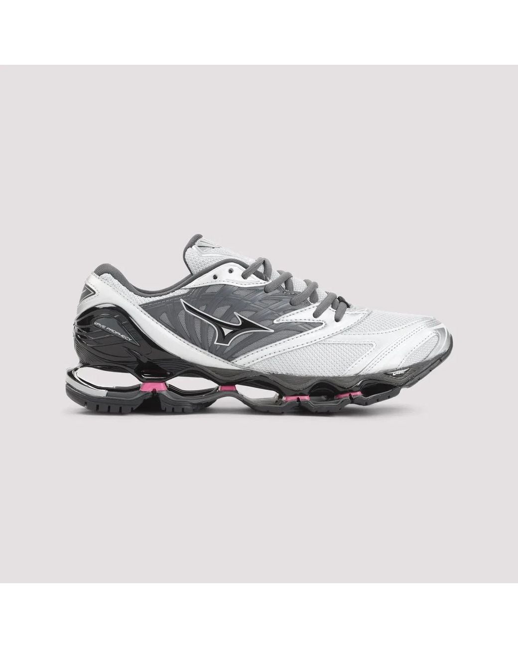 Mizuno White Harbor Mist Leather Wave Prophecy Ls Sneakers for men