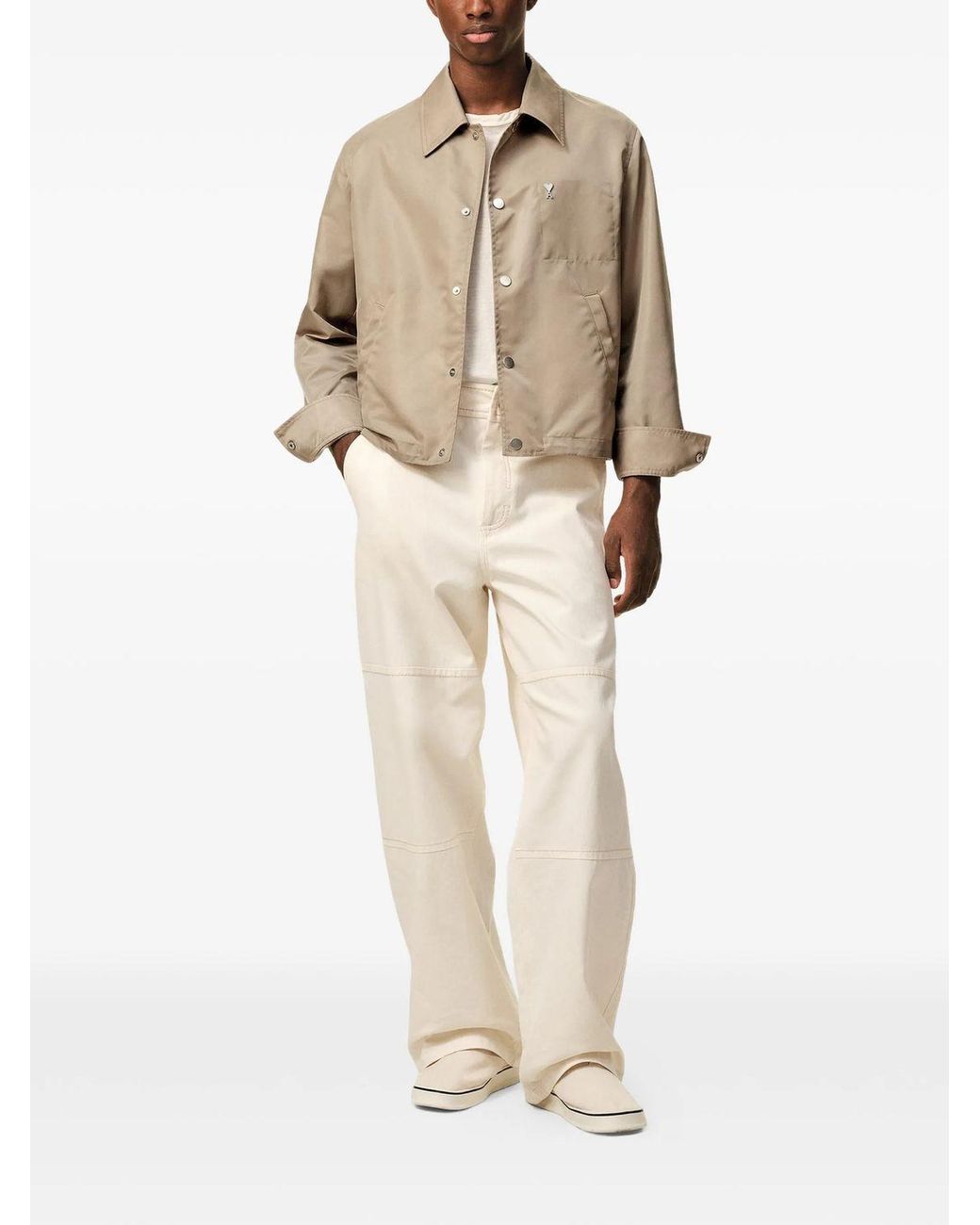 AMI Natural Ami De Coeur Buttoned Jacket