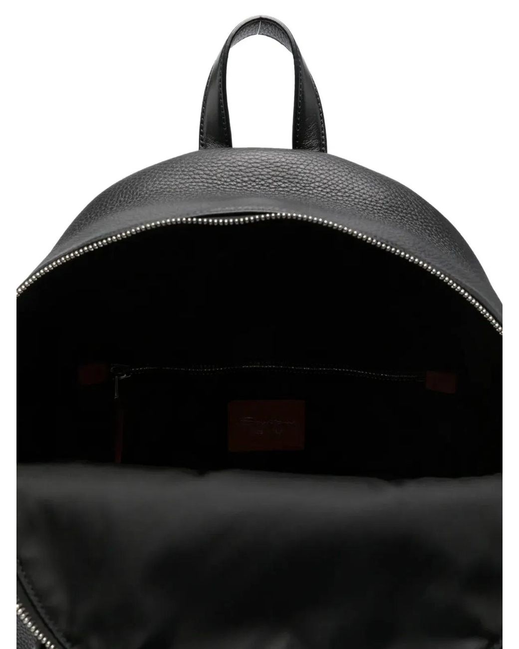 Santoni Black "New" Backpack for men