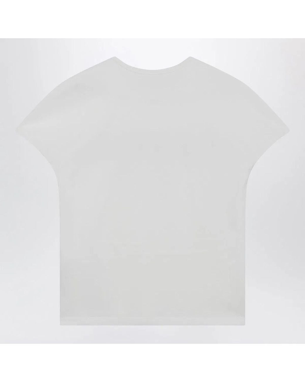 MM6 by Maison Margiela White Vintage Jersey Cotton T-Shirt