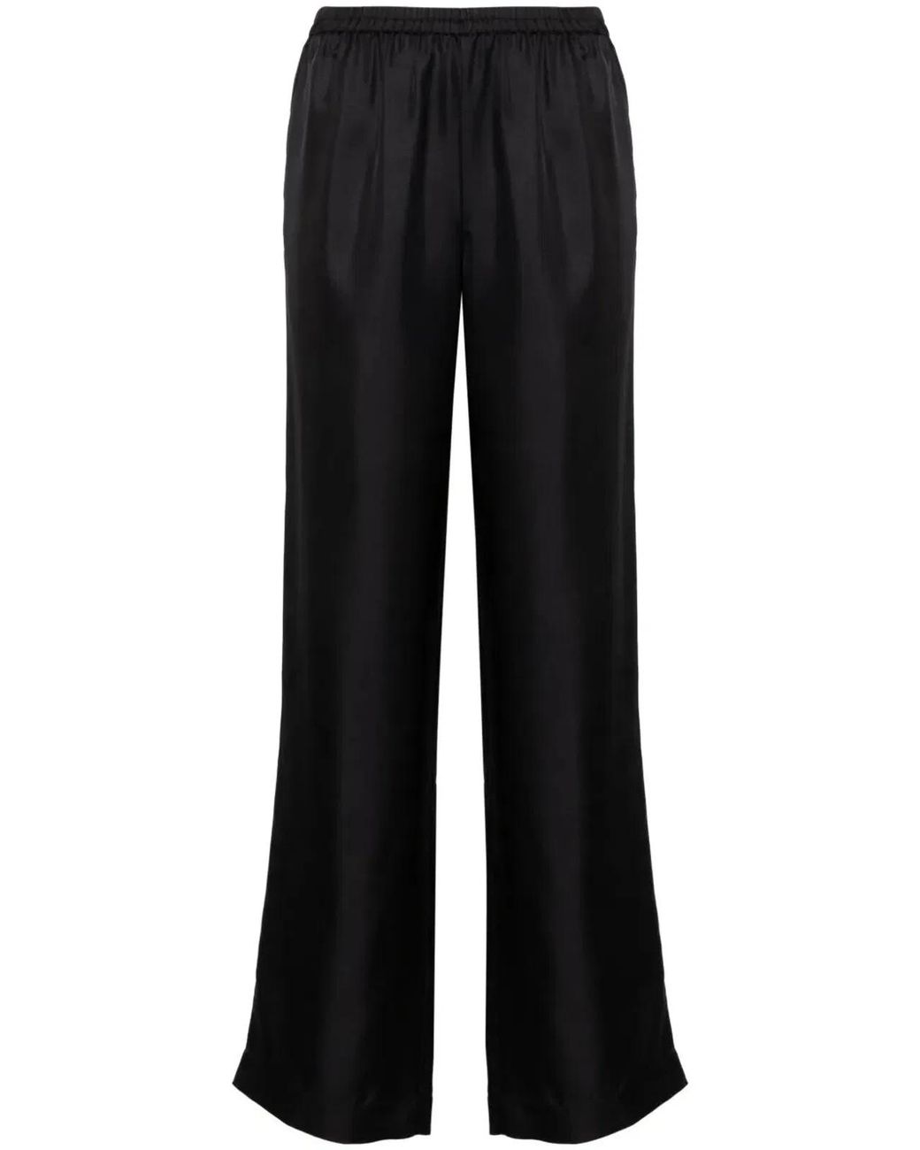 Loulou de Saison Black "Alera" Wide Leg Trousers