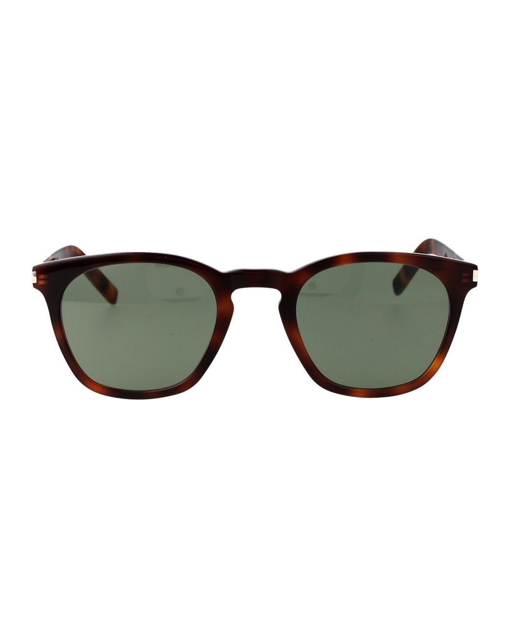 Saint Laurent Green Havana Havana Acetate Sunglasses