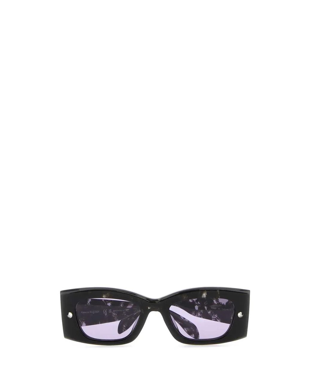 McQueen Black Acetate Sunglasses