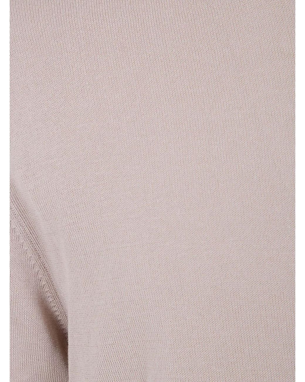 Zanone Brown Turtle Neck Short Sleeves Sweater for men