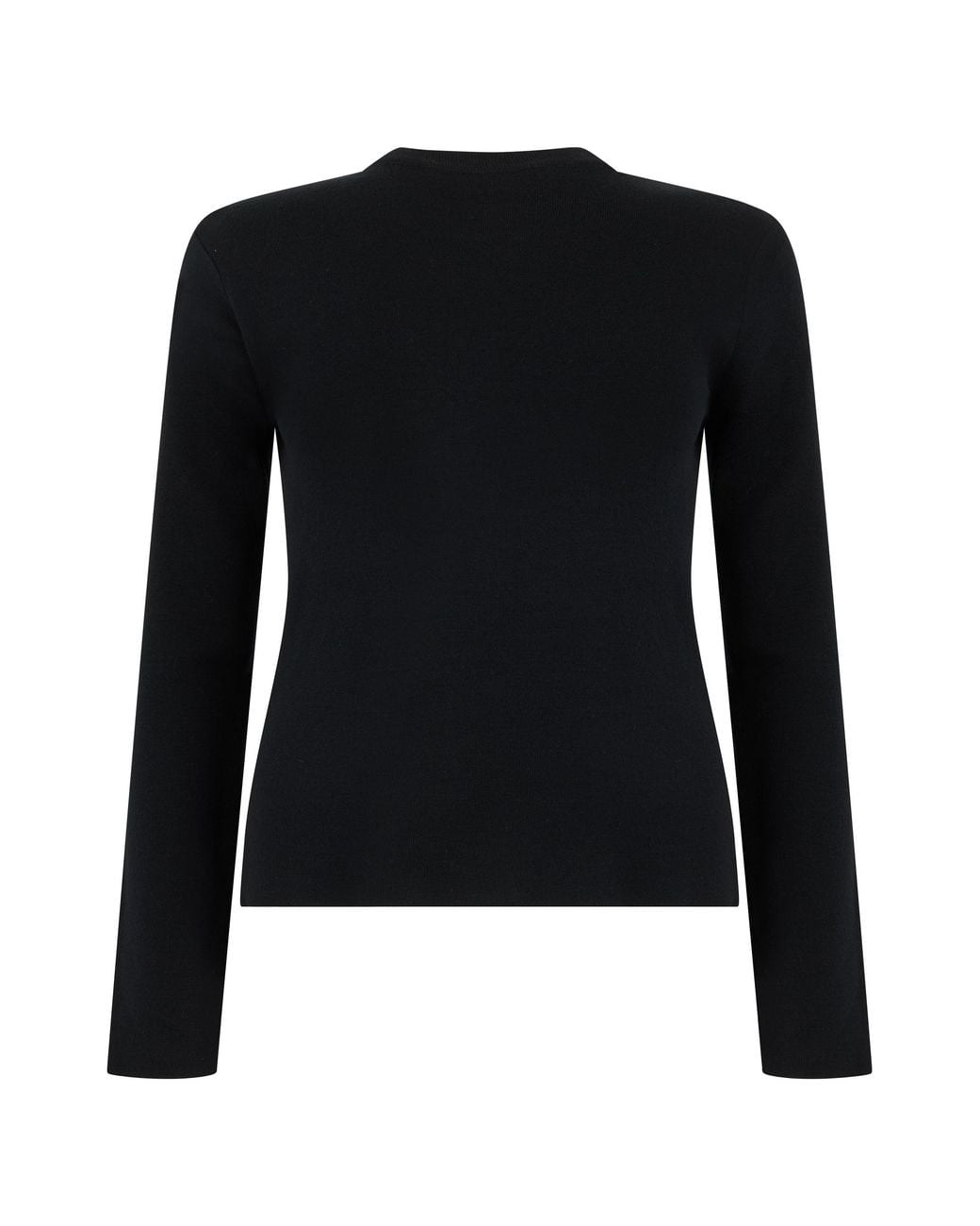 Max Mara Black Wool Sweater With Logo