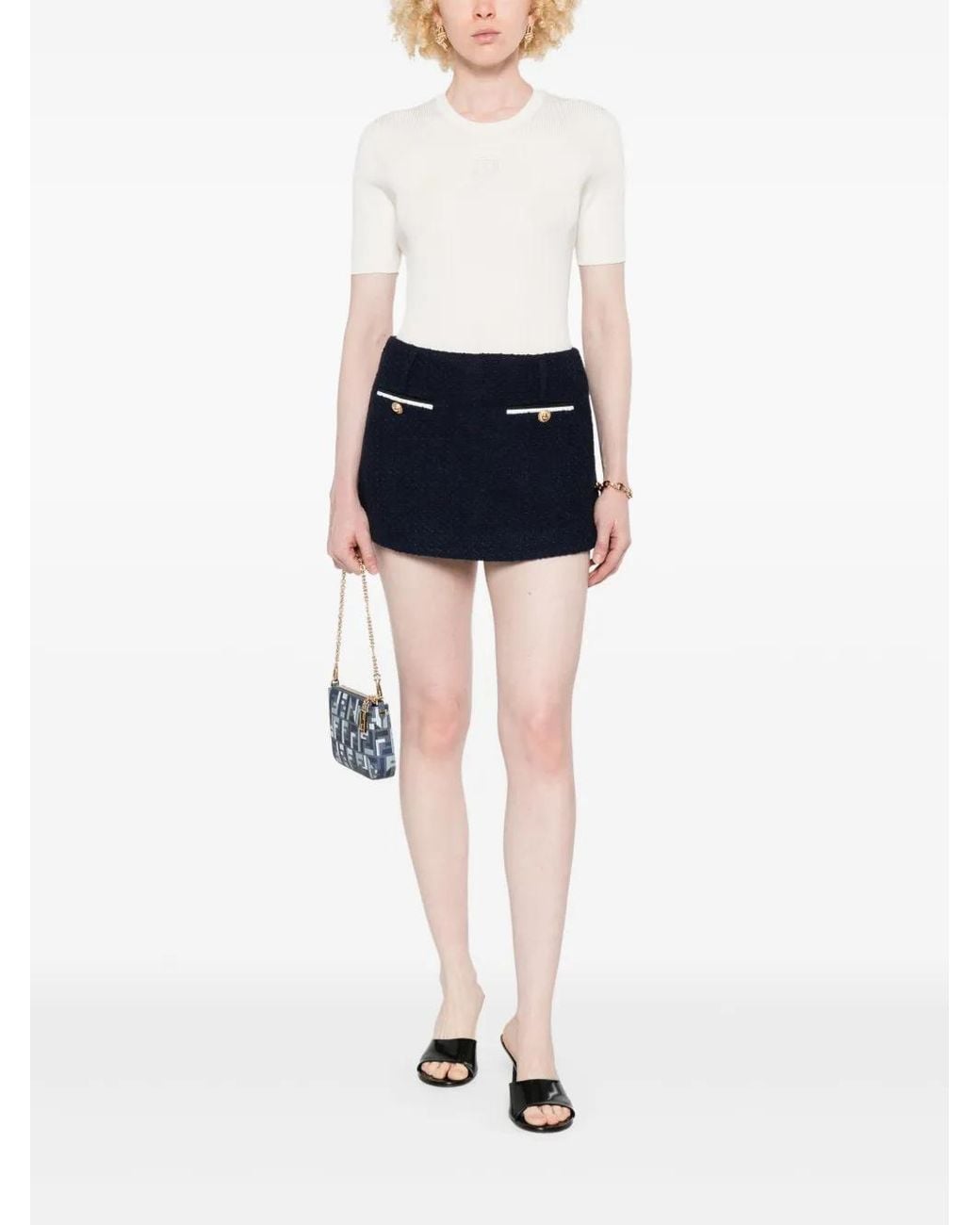 Fendi White Cotton T-Shirts