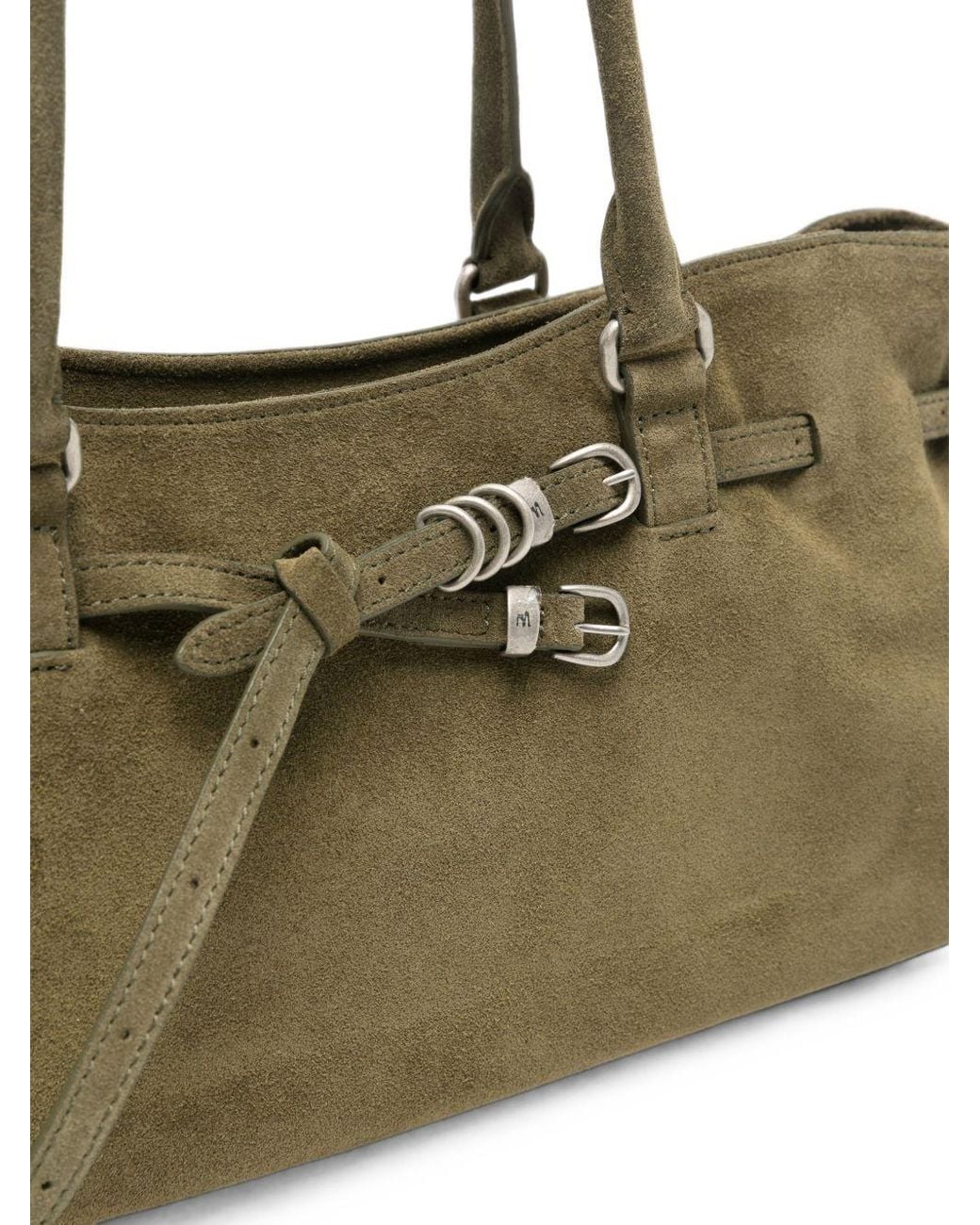 MARGE SHERWOOD Green Grandma Soft Leather Tote Bag