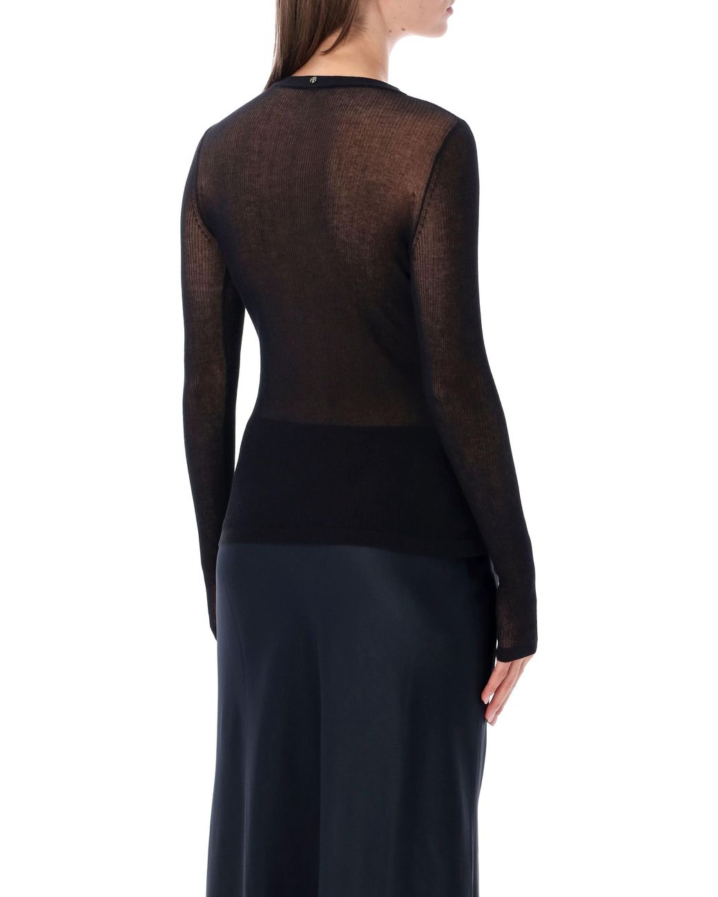 Anine Bing Black Tiana Ls Top