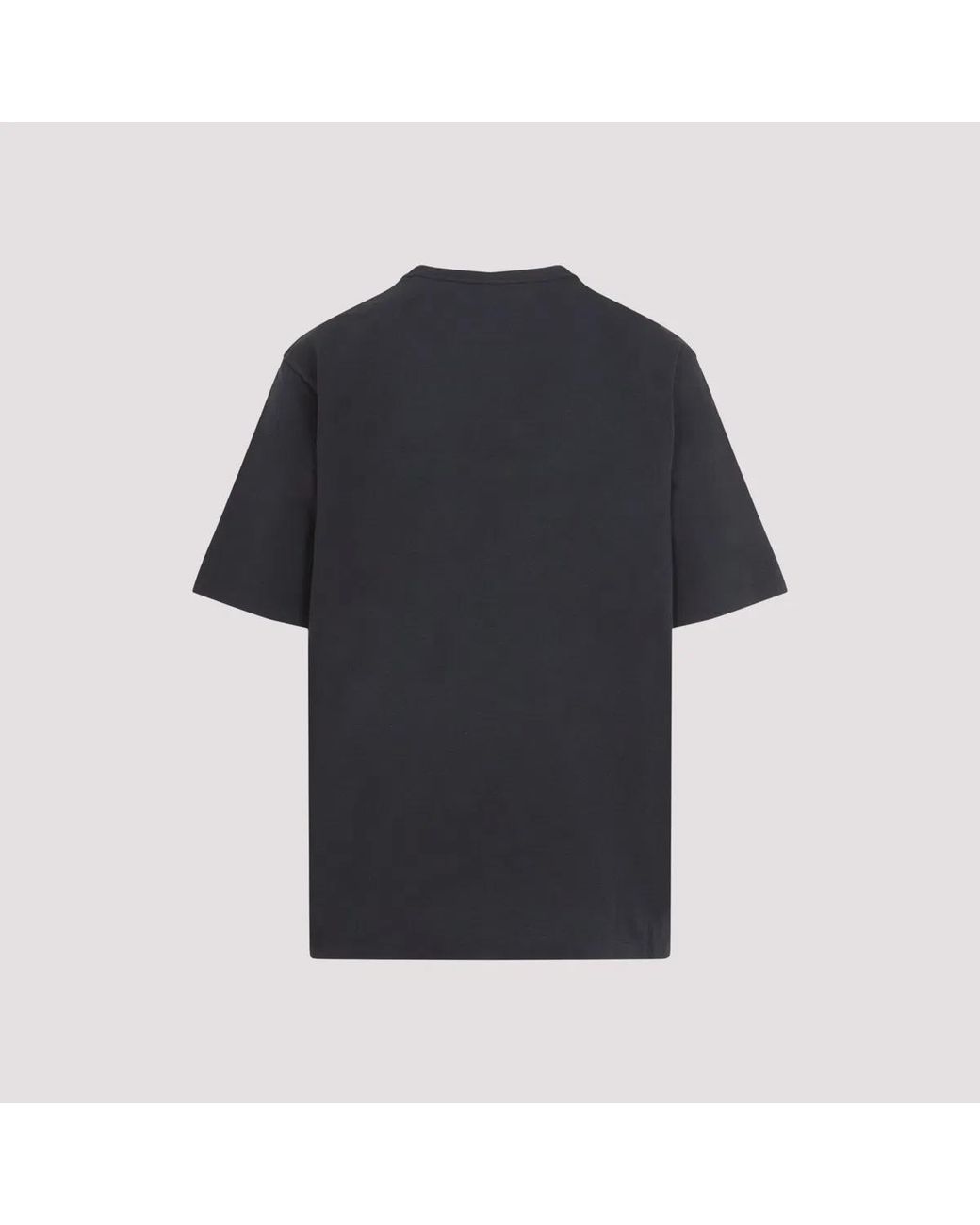 McQueen Black Two-Tone Cotton T-Shirt for men
