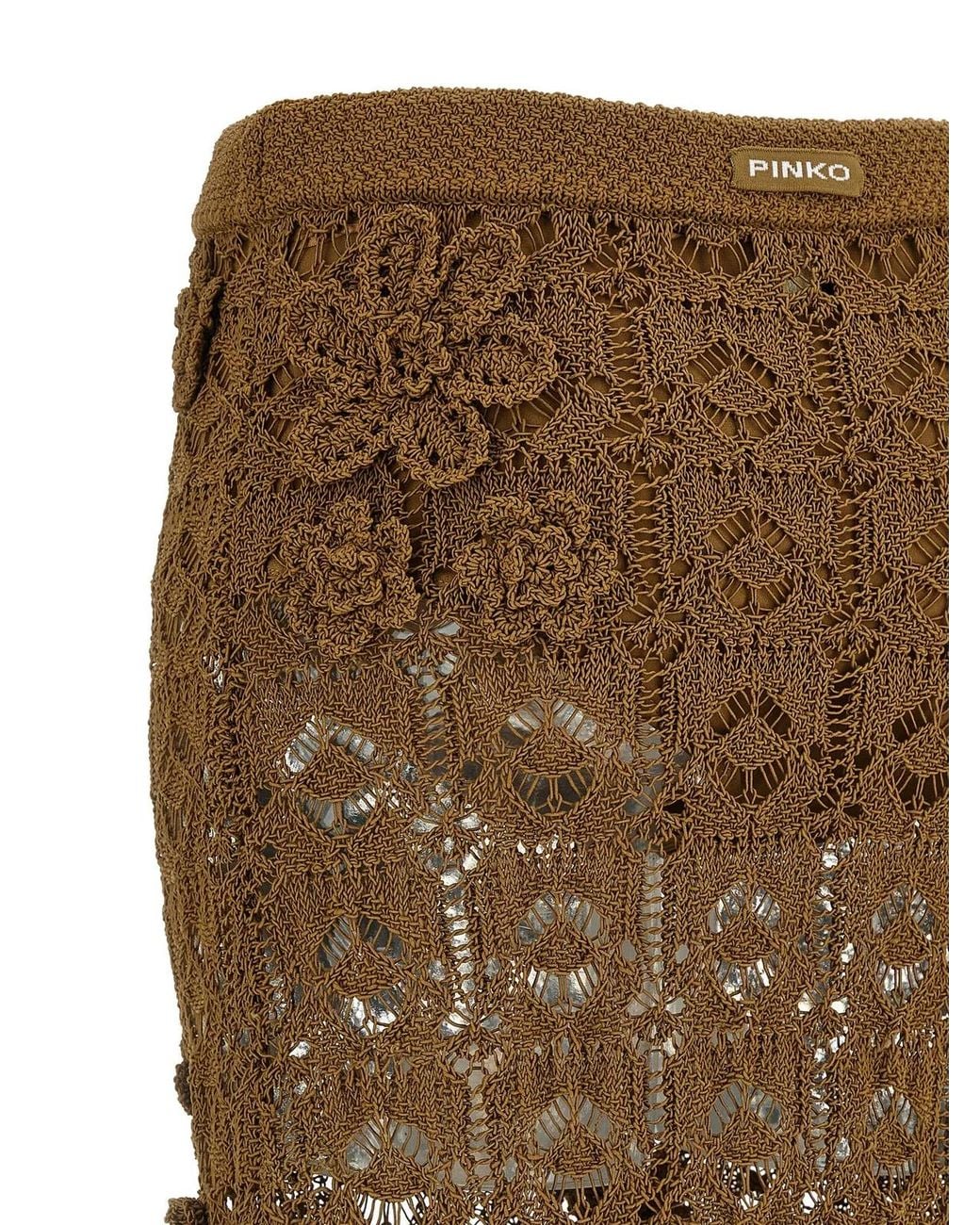 Pinko Brown 'Anthemis' Skirt