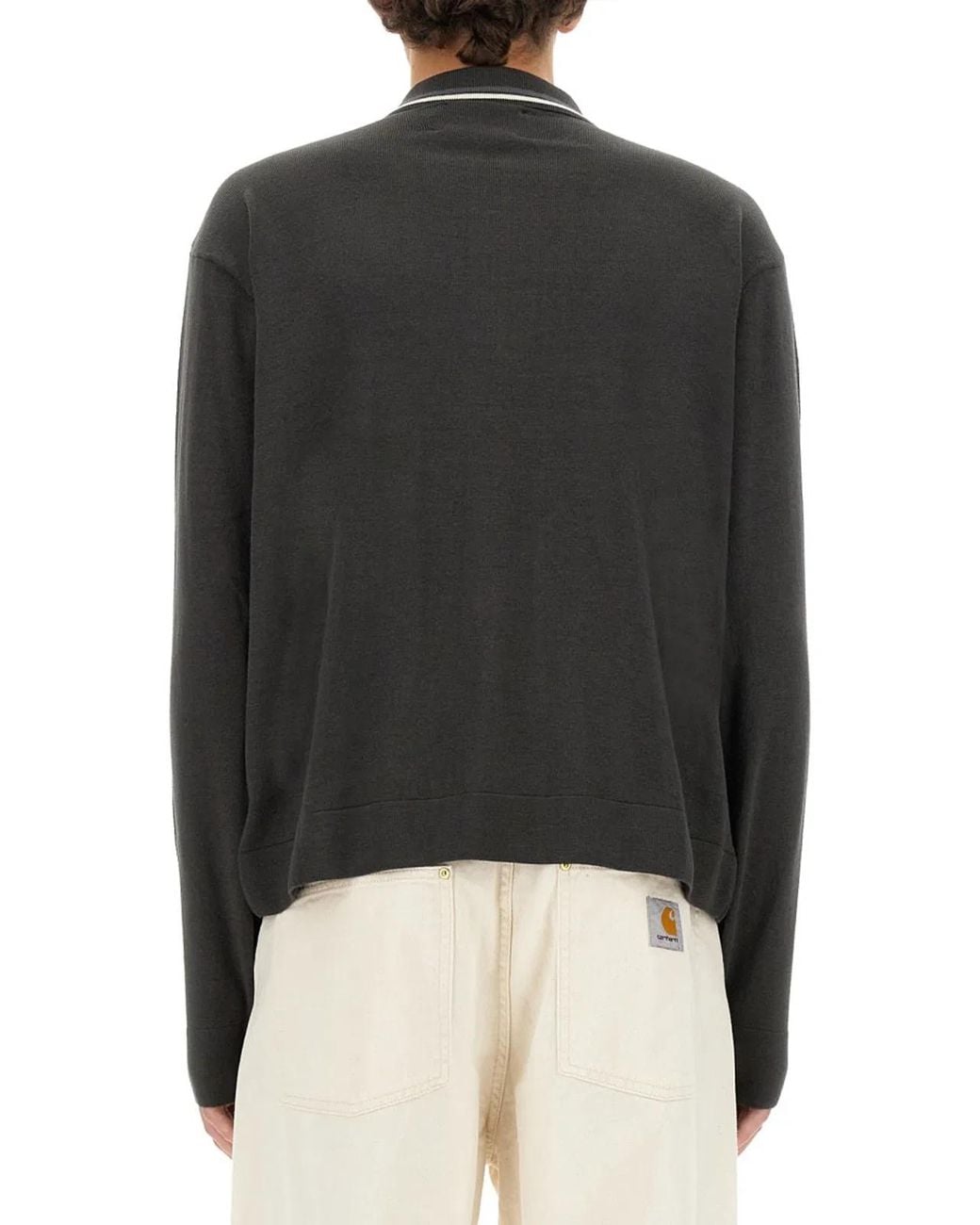 AWAKE NY Black Shirt With Zip for men