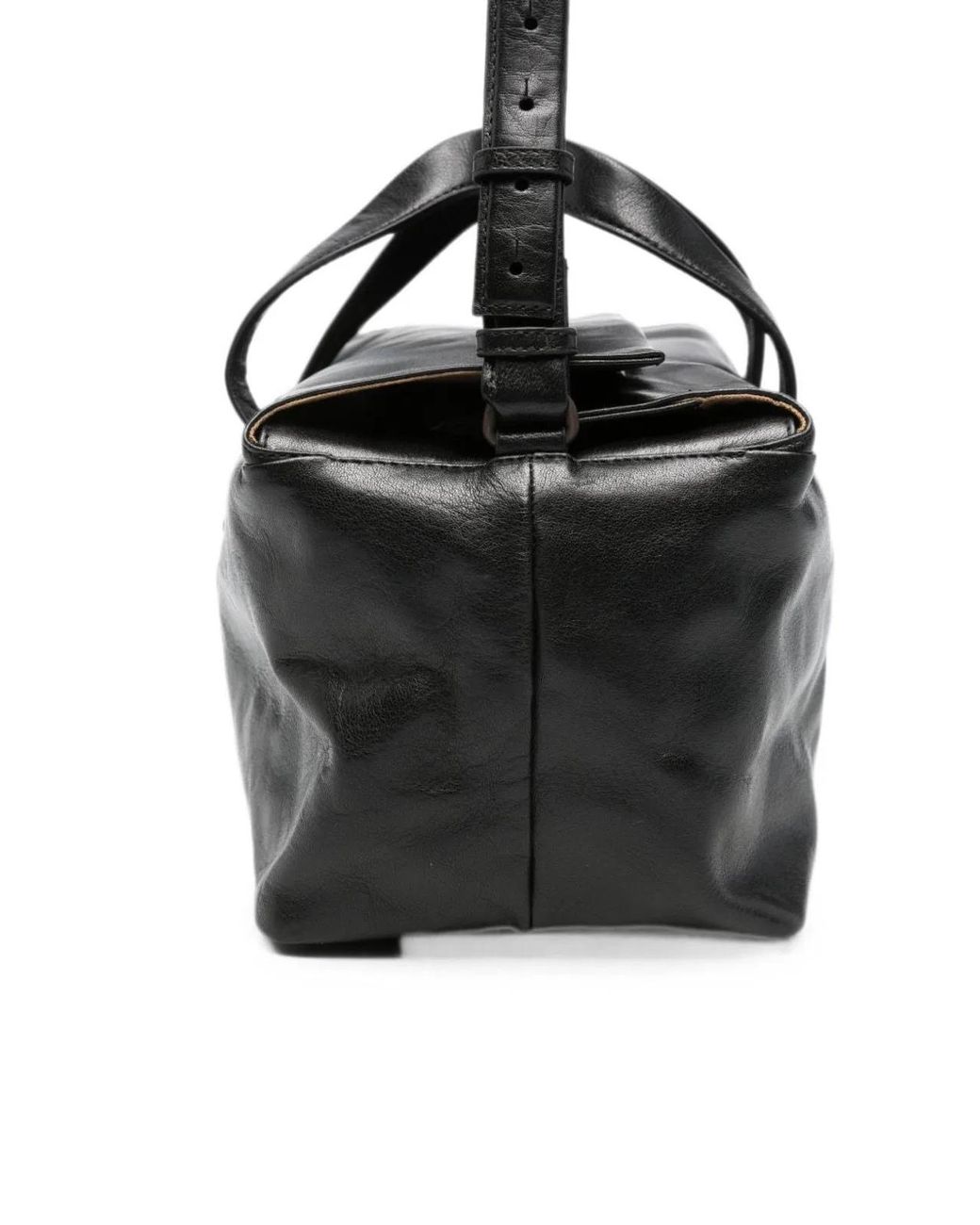 Lihann George Black Lili Leather Tote Bag