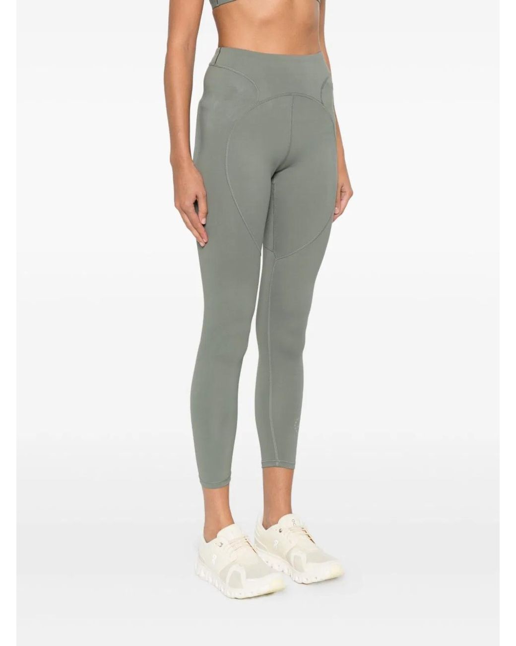 Adidas By Stella McCartney Gray Adidas By Stella Mccartney Logo Leggings