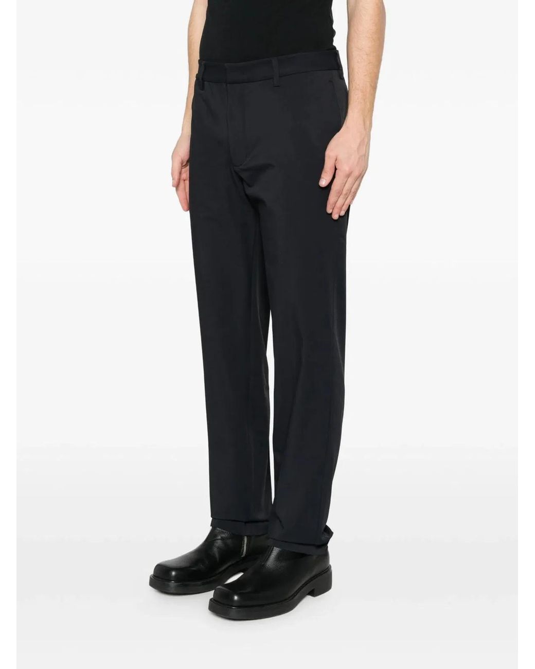 Emporio Armani Black Polyamide Trousers