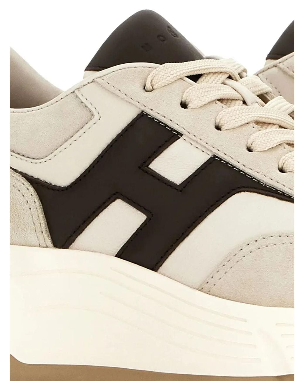 Hogan White H669 Leather Sneakers