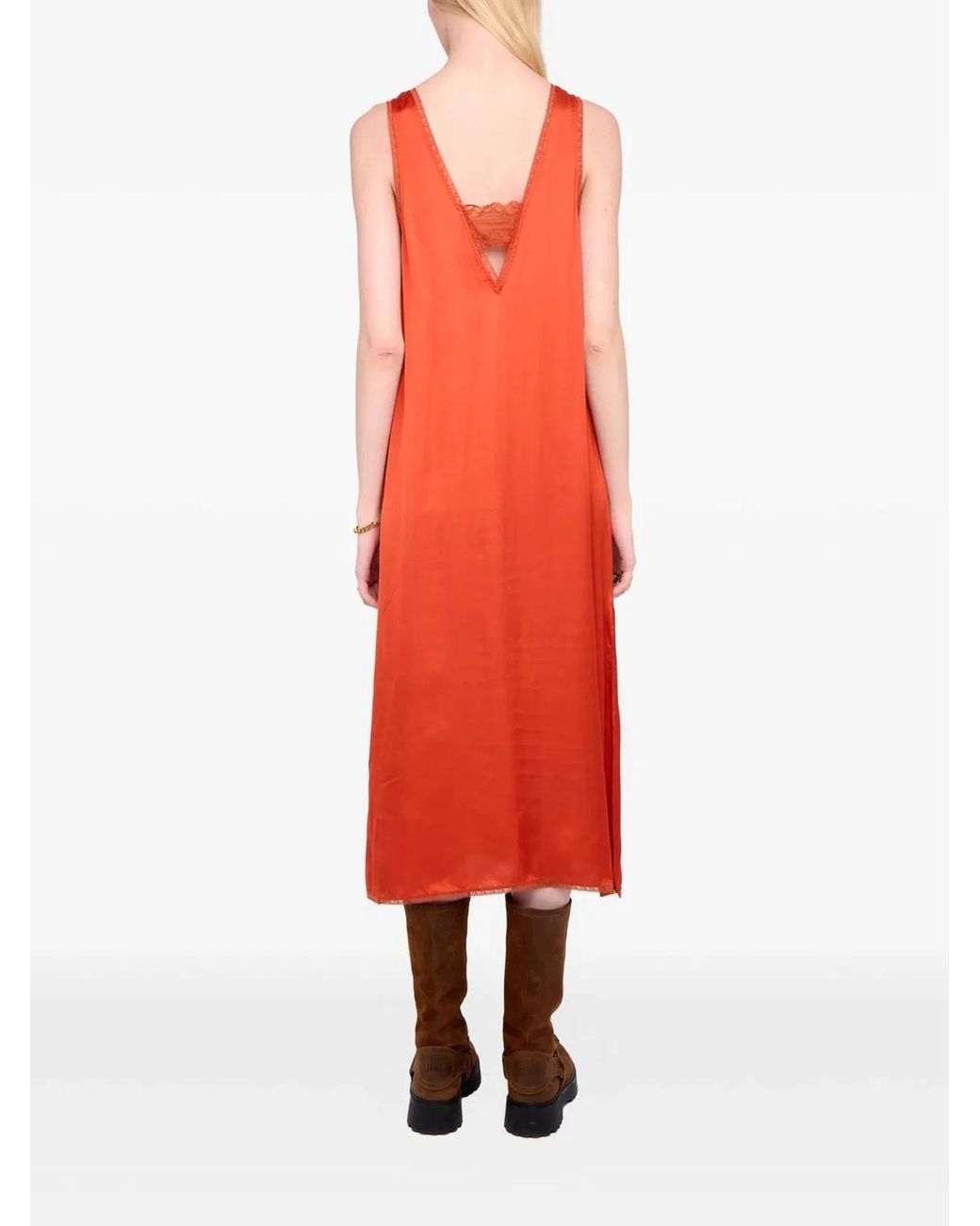 Zadig & Voltaire Red Zadig&Voltaire Renzo Satin Slip Dress