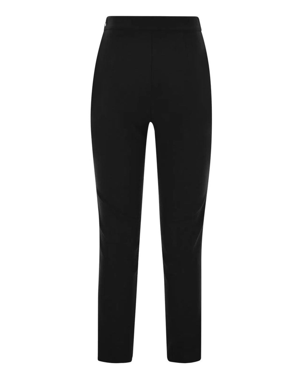 Elisabetta Franchi Black Slim Pants With Belt