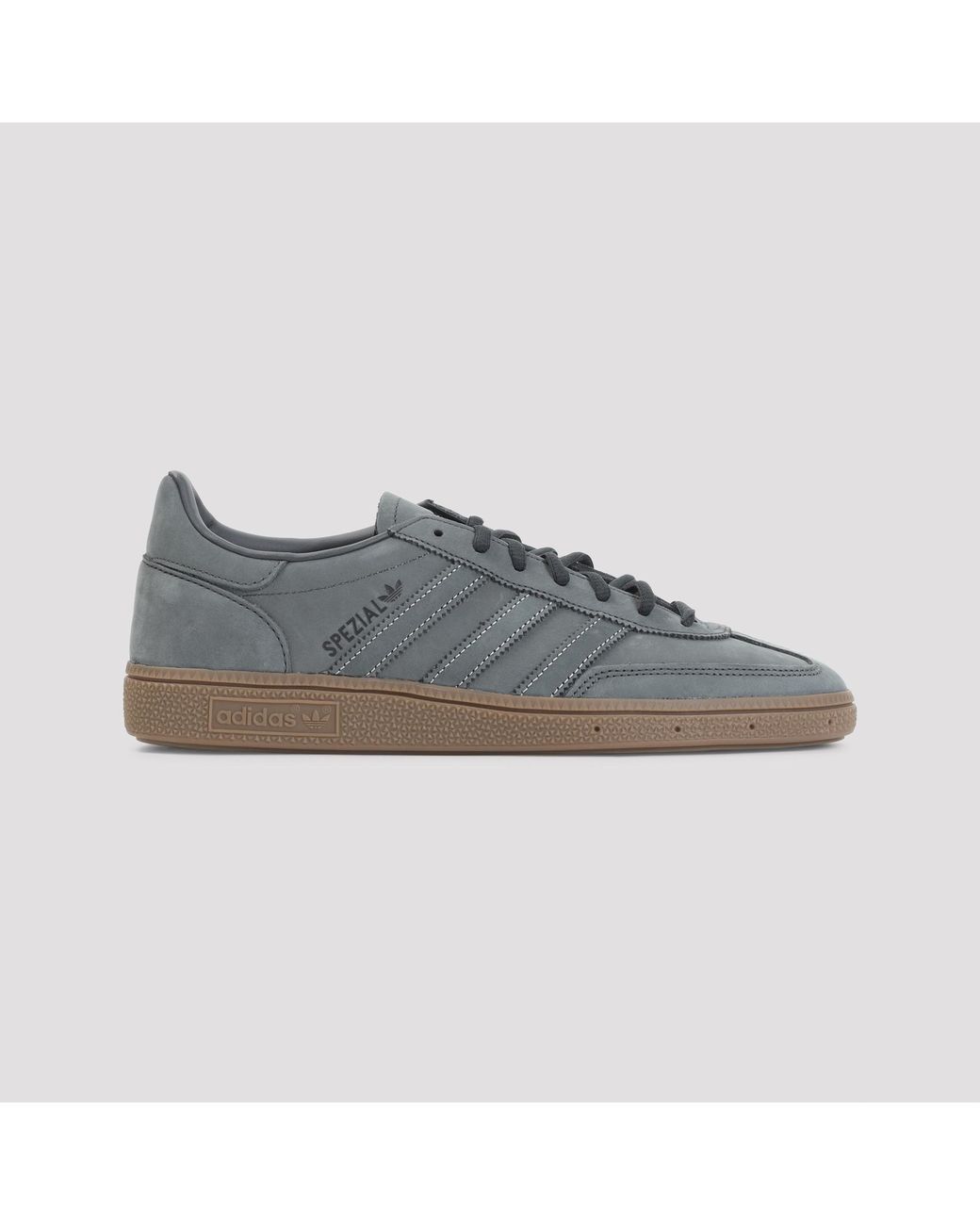 Adidas Originals Gray Carbon Gum Handball Spezial Sneakers for men