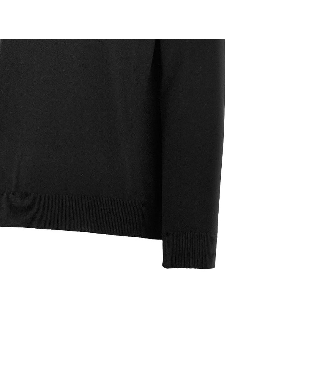 THE PULL Black Merino Wool Knitted Turtleneck for men