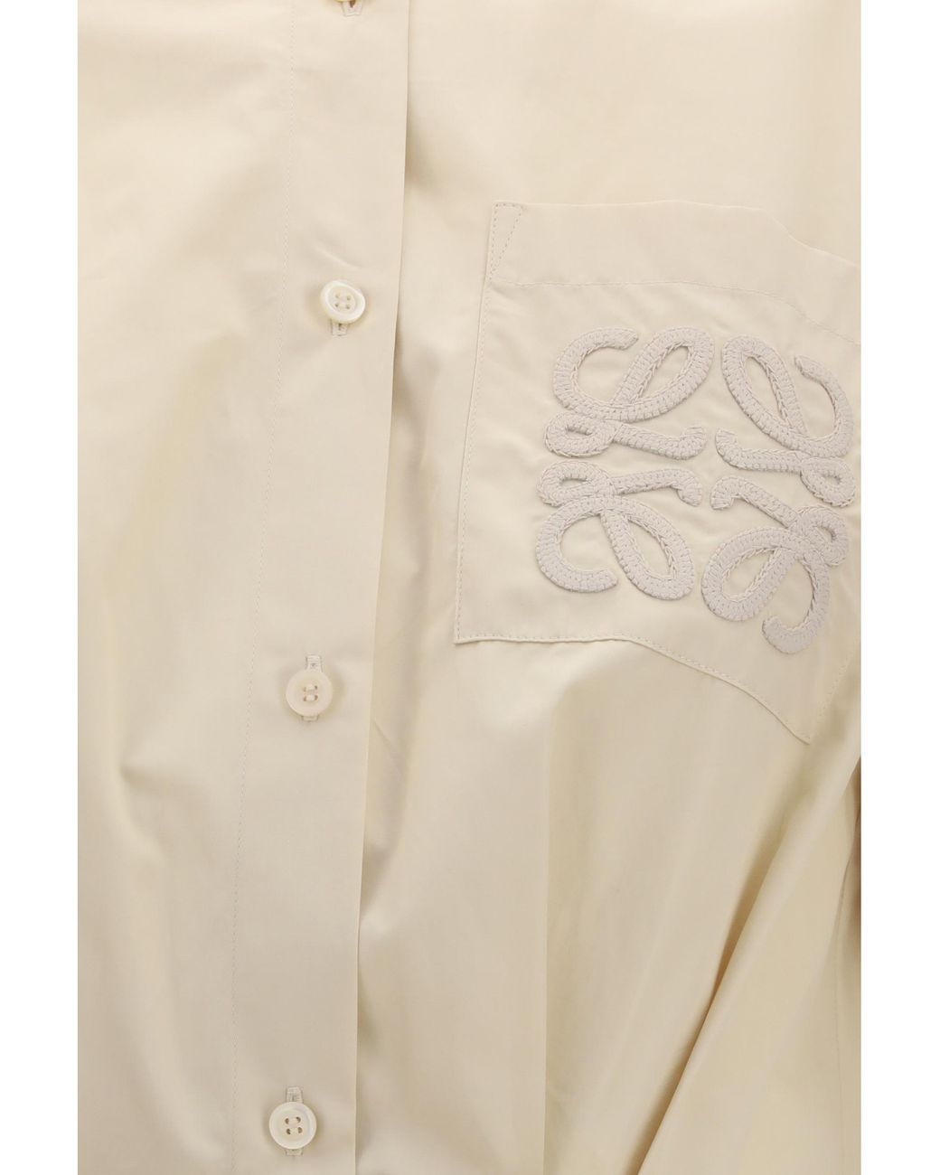 Loewe Natural Lightweight Cotton Poplin Dress