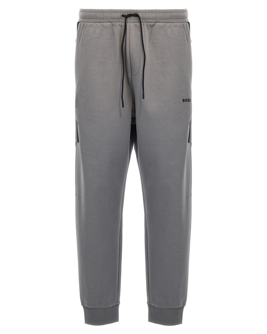 Boss Gray Logo Print Tracksuit for men