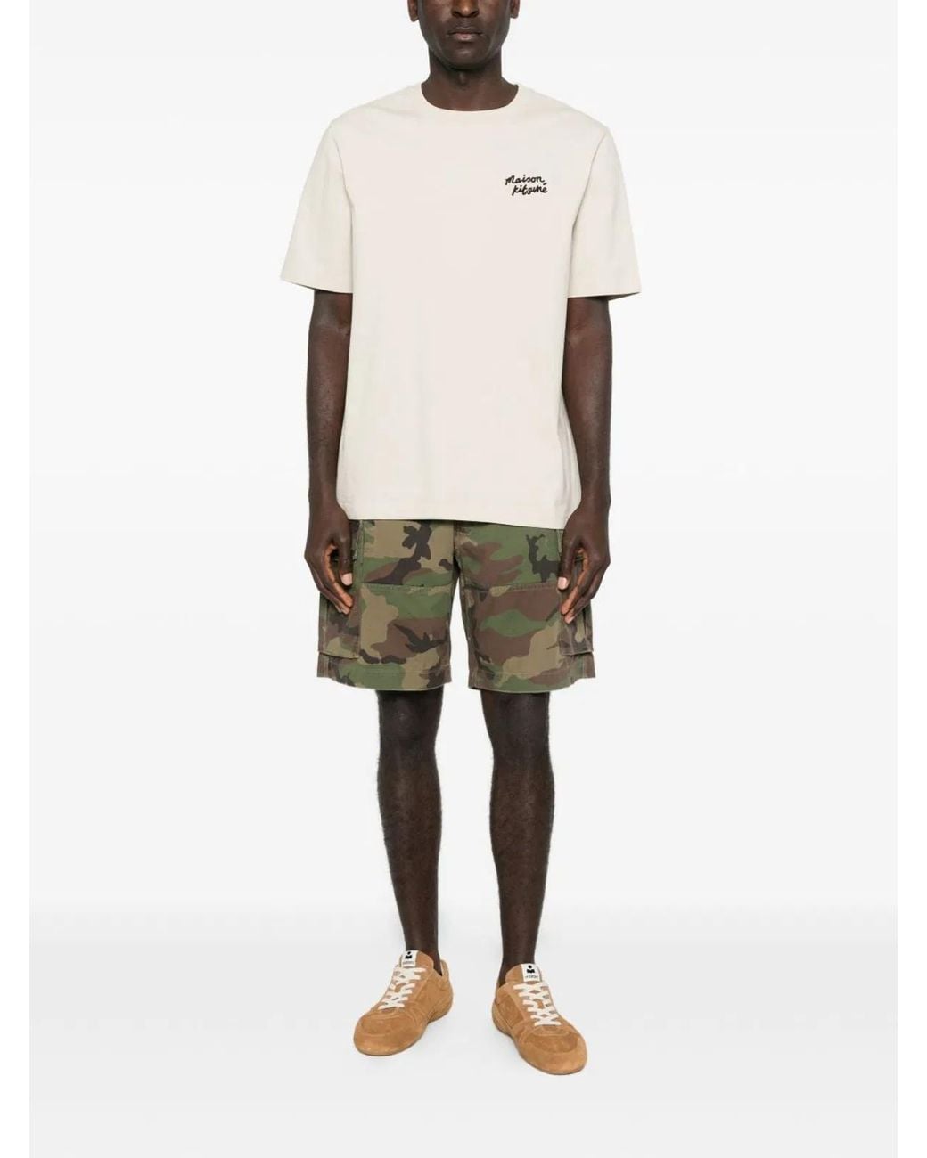 Maison Kitsuné White Maison Kitsuné Handwriting Comfort Tee S for men
