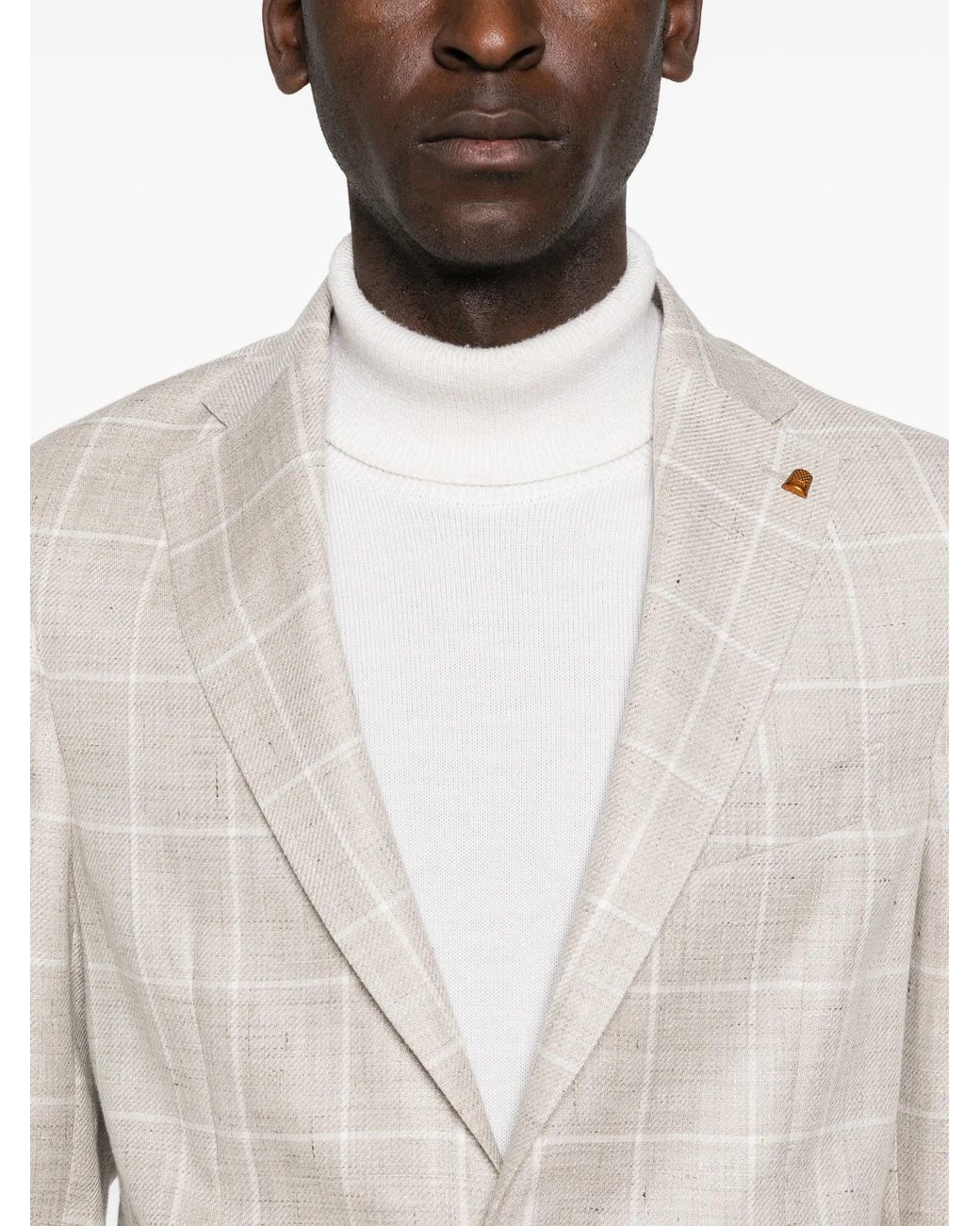 Latorre White Linen Wool Jacket for men